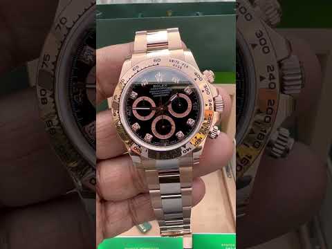 Rolex Daytona 116505-0015 Rose Gold Black Dial 40mm Swiss Grade Men’s Watch