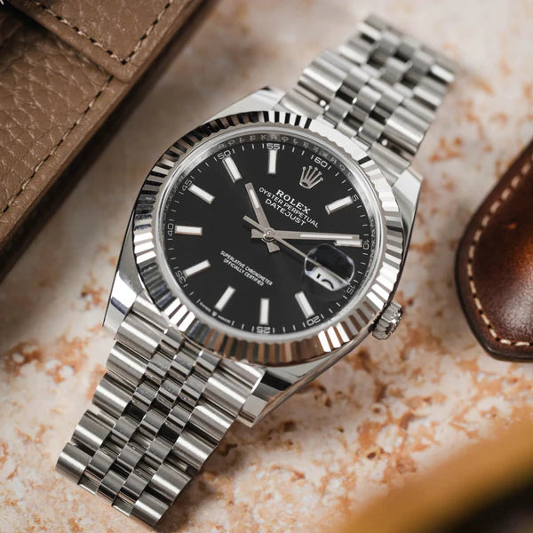 Rolex Datejust Ref: 126334 Stainless Steel Black Dial Jubilee Bracelet 41mm Swiss 1:1 Mirror Grade Men’s Watch