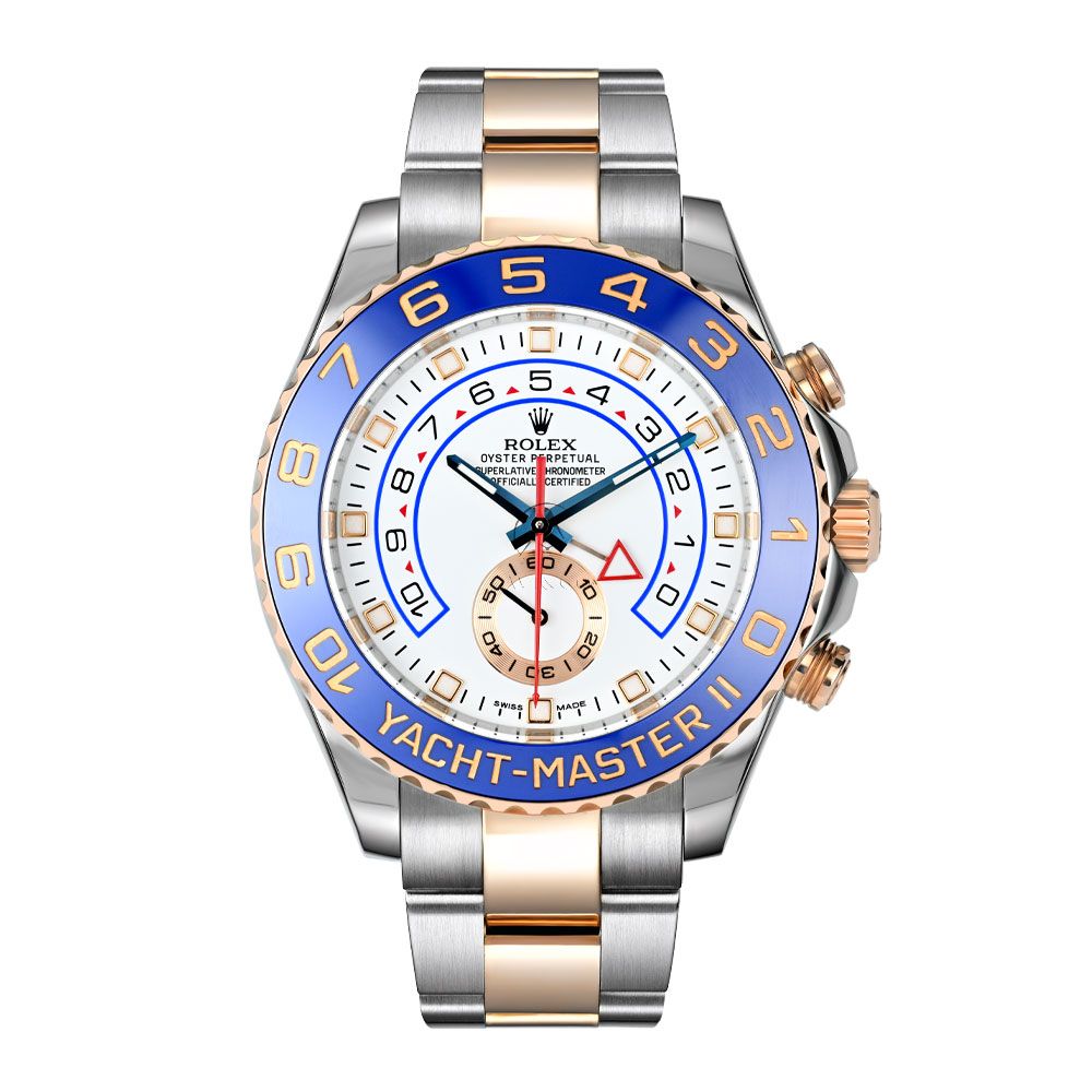 Rolex Yacht-Master II Automatic Two-Tone Color With White Dial Stainless Steel Chain Men’s Watch