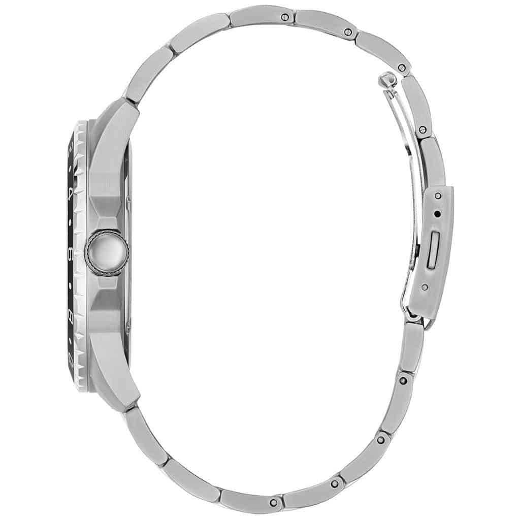 Guess Odyssey W1107G1 Chronograph Quartz Black Dial Silver-Tone Stainless Steel Chain Men’s Watch