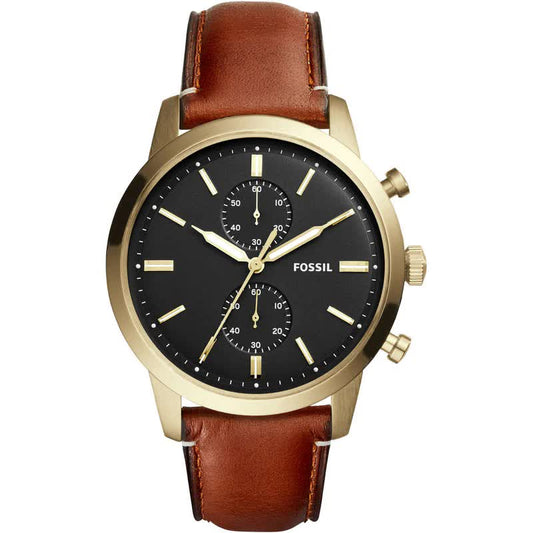 Fossil FS5338 Chronograph Quartz Genuine Leather Strap Men’s Watch