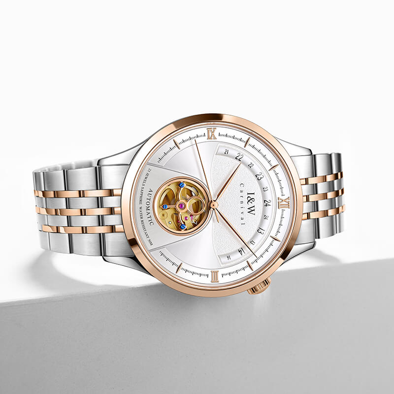 I&W Carnival 525G7 Automatic Stainless Steel Chain Men’s Watch