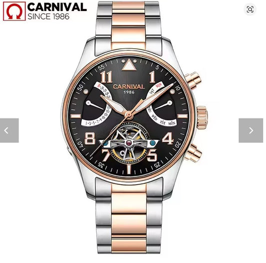 Carnival 8783g Automatic Stainless Steel Chain Men’s Watch