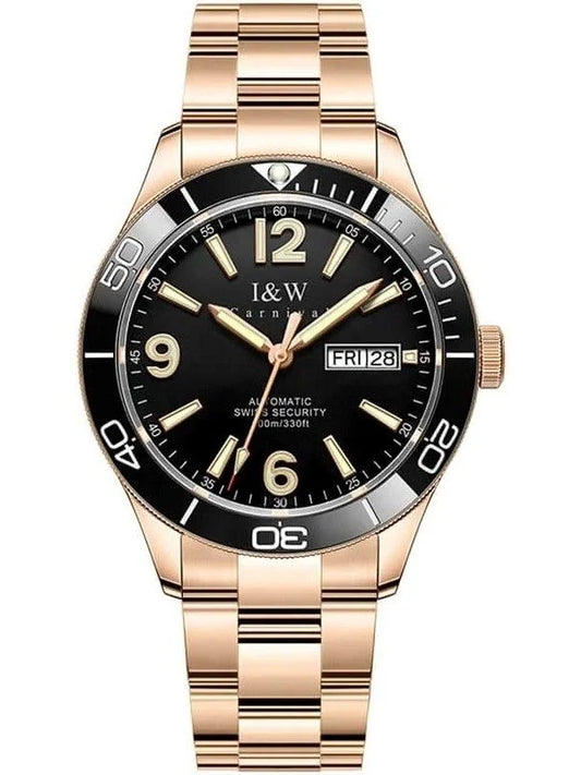 I&W Carnival 586G Automatic Stainless Steel Chain Men’s Watch