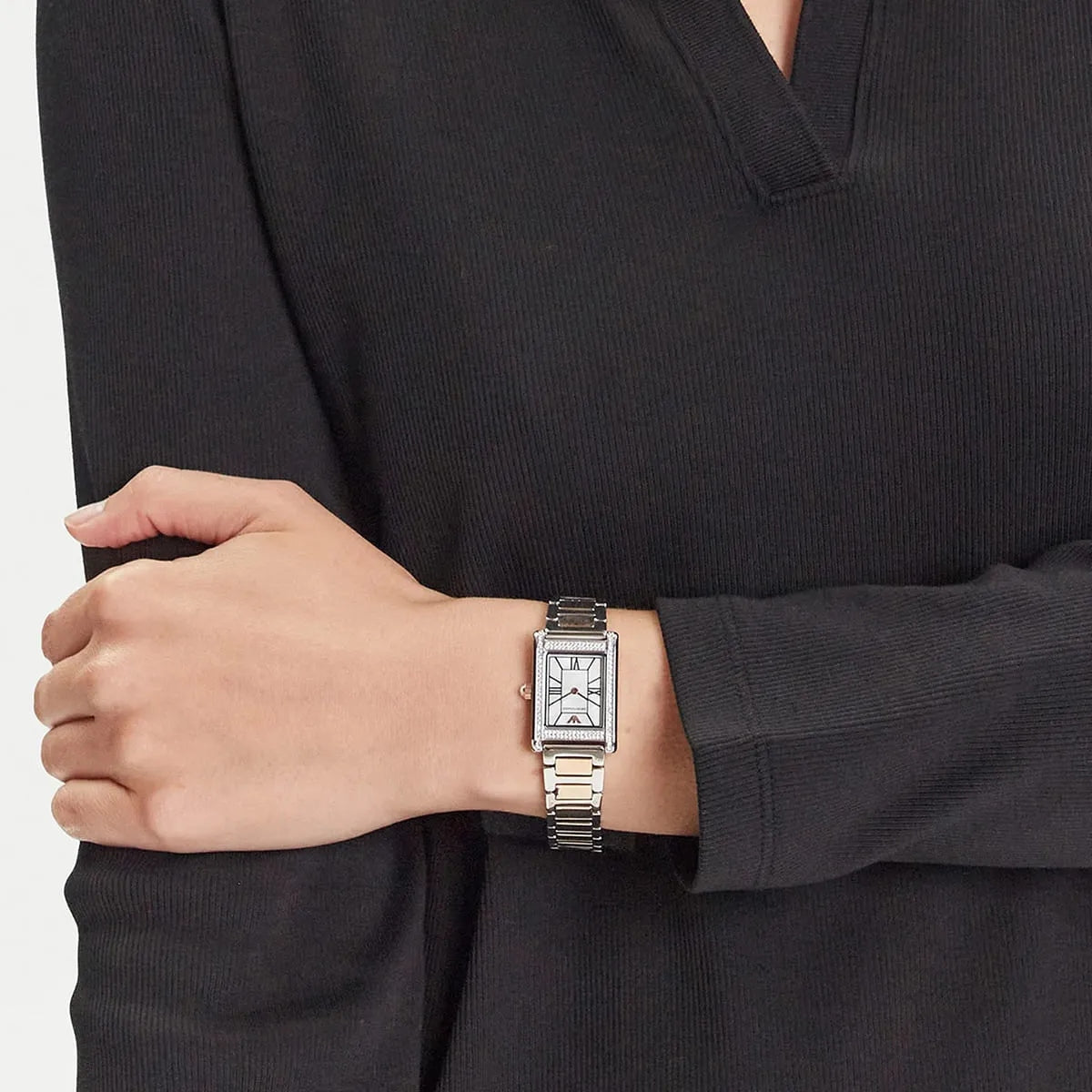 Emporio Armani Genni AR11626 Quartz Mother Of Pearl Dial Stainless Steel Chain Lady’s Watch