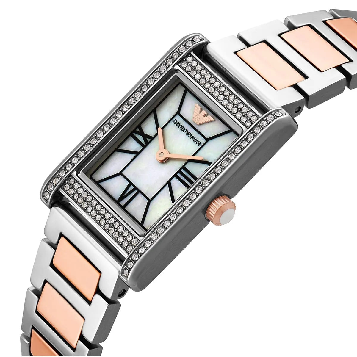 Emporio Armani Genni AR11626 Quartz Mother Of Pearl Dial Stainless Steel Chain Lady’s Watch