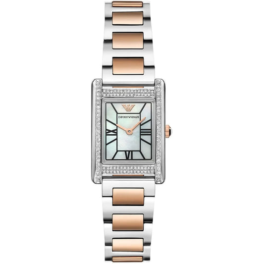 Emporio Armani Genni AR11626 Quartz Mother Of Pearl Dial Stainless Steel Chain Lady’s Watch