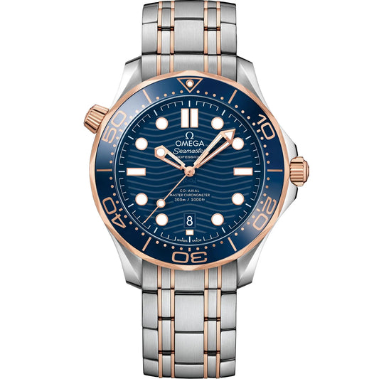 Omega Seamaster Diver 300M Co-Axial Master Chronometer Automatic Stainless Steel Chain Men's Watch