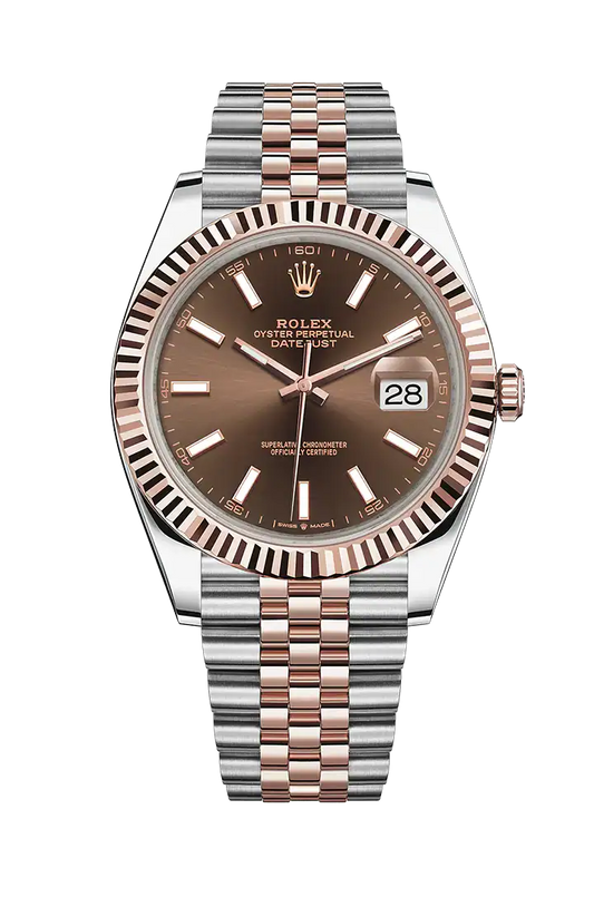 Rolex Datejust Dual-Tone Automatic Chocolate Dial Stainless Steel Jubilee Bracelet Men’s Watch