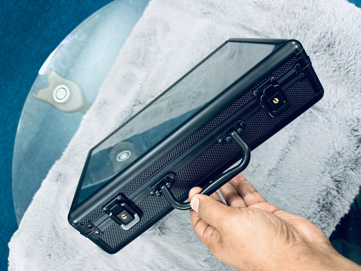 Aluminium Box 12 Slot Black