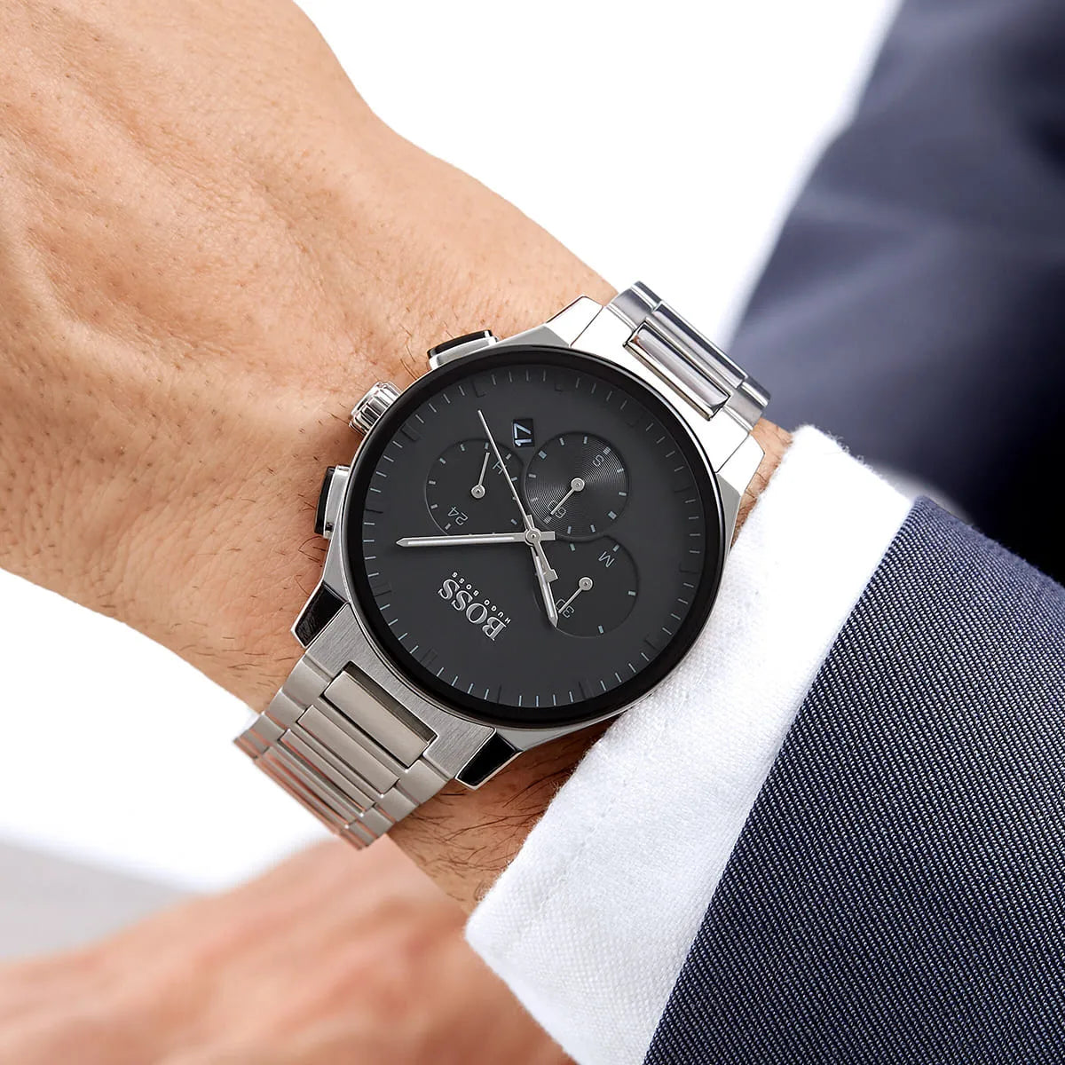 Hugo Boss HB1513762 Chronograph Quartz Stainless Steel Chain Men’s Watch