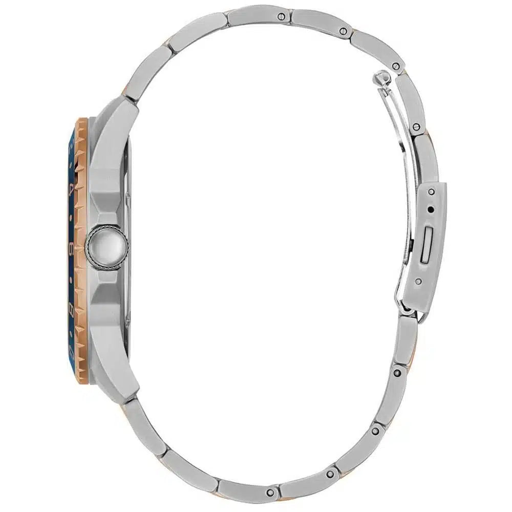 Guess Odyssey W1107G3 Chronograph Quartz Blue Dial Two-Tone Stainless Steel Chain Men’s Watch