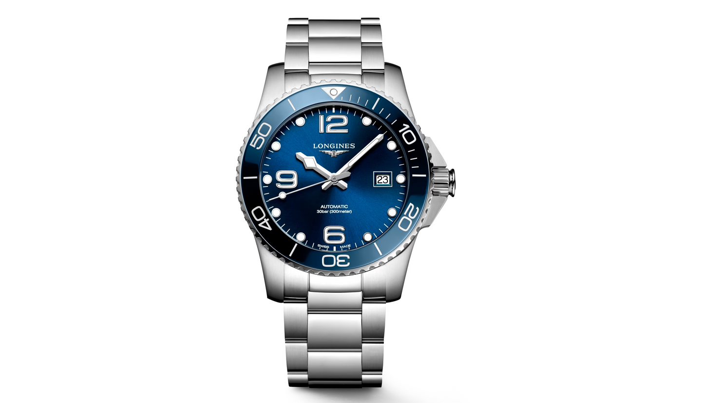 Longines HYDROCONQUEST L37814966 Automatic Stainless Steel Ceramics Bezel Swiss 1:1 Grade Men's Watch