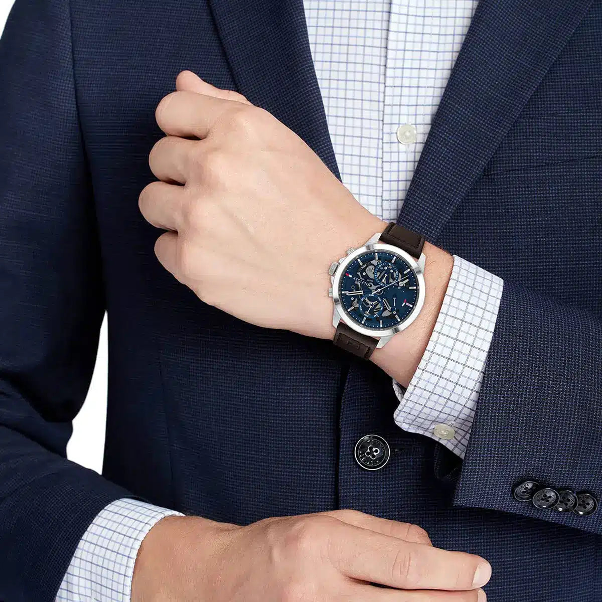 Tommy Hilfiger 1710476 Chronograph Quartz Genuine Leather Strap Men’s Watch