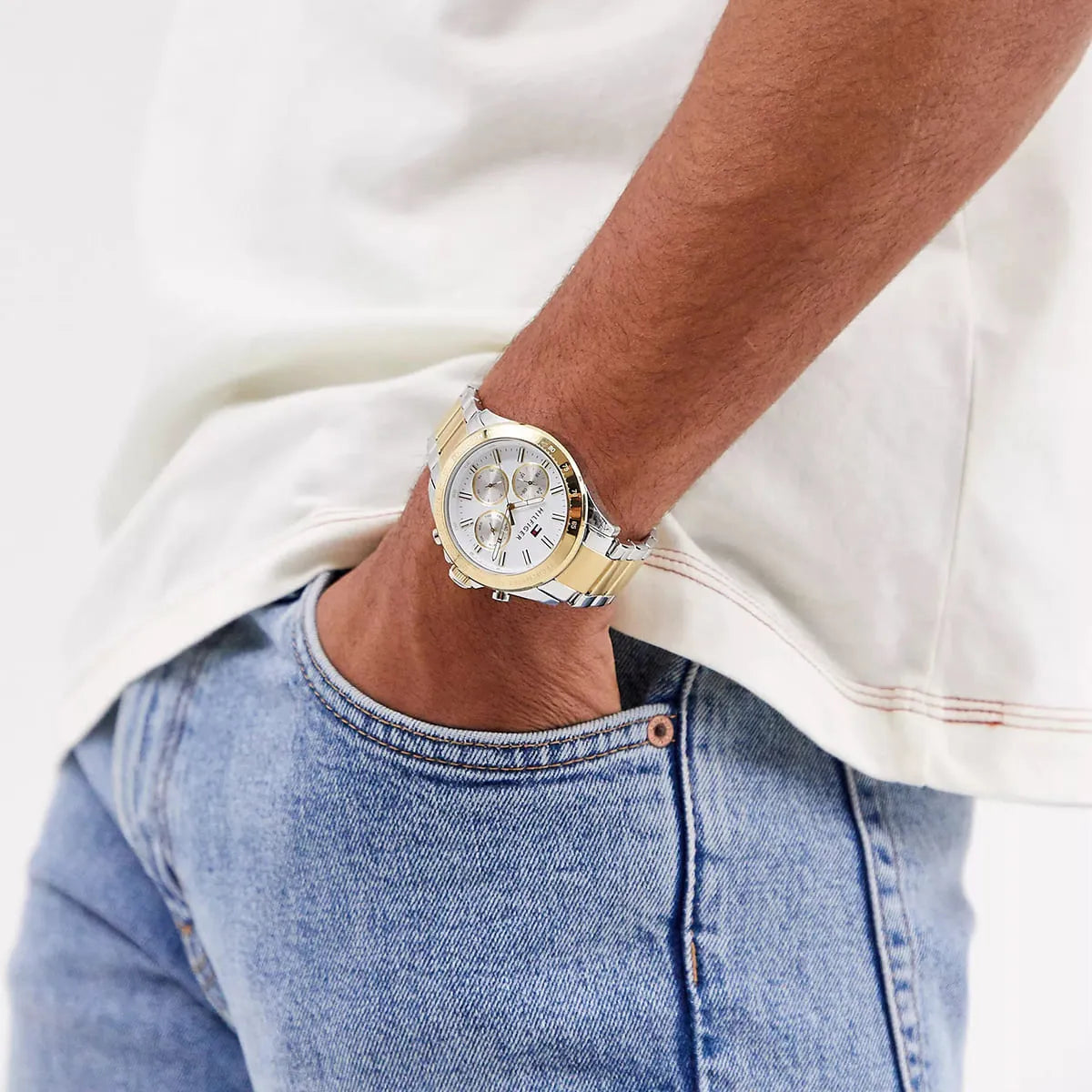 Tommy Hil-figer 1791226 Chronograph Quartz Stainless Steel Chain Men’s Watch