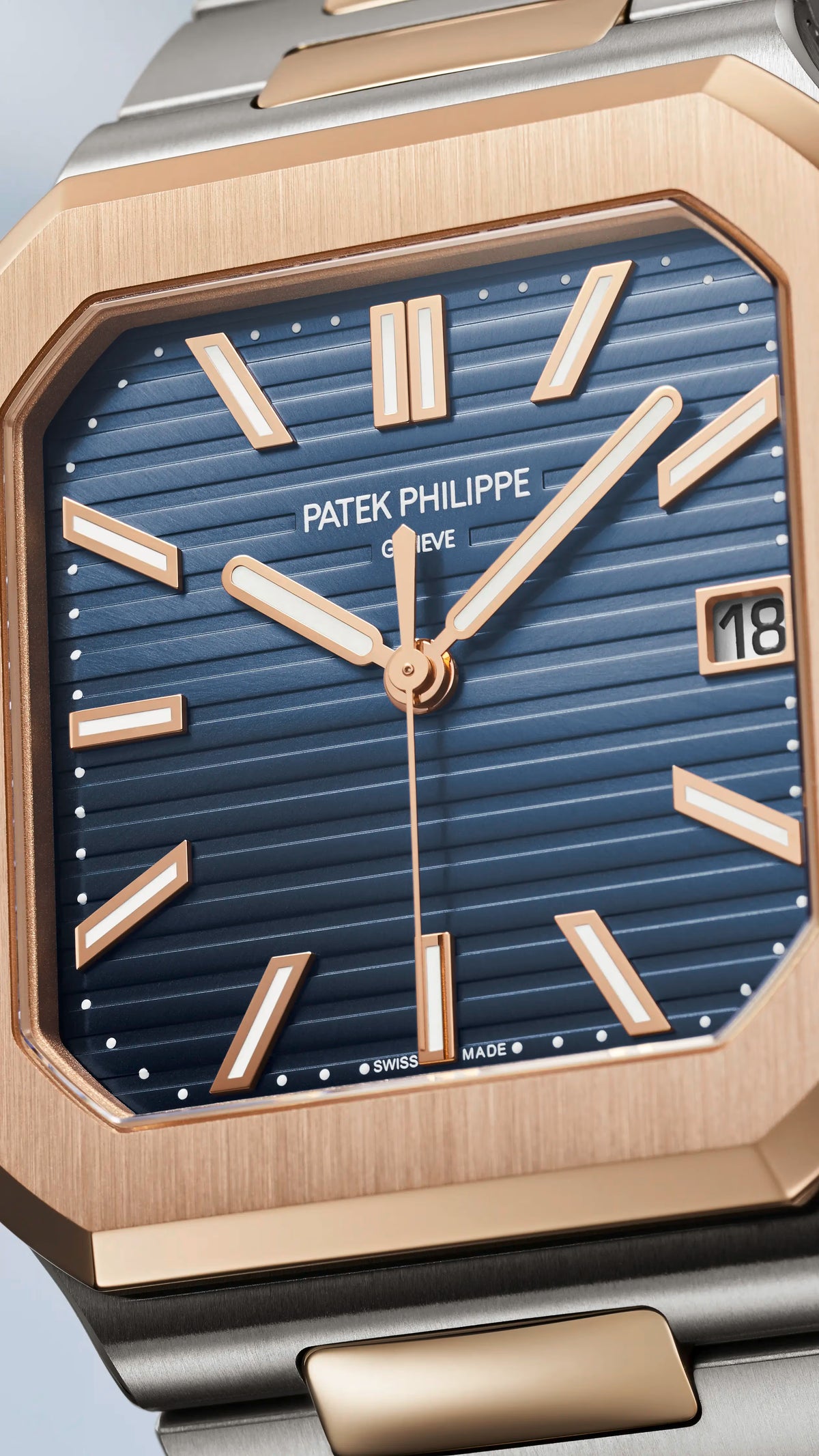 Patek Philippe Cubitus ( ref. 5821/1AR-001 ) 45mm Two-Tone Blue Dial Swiss 1:1 Mirror Grade Men’s Watch