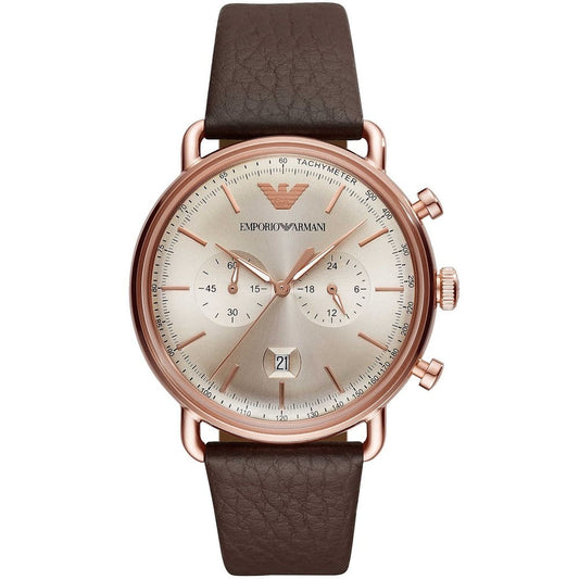 Emporio Armani AR11106 Chronograph Quartz Genuine Leather Men’s Watch