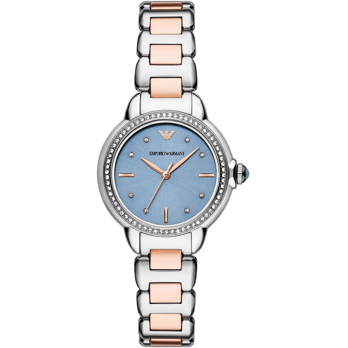 Emporio Armani Mia AR11597 Quartz Blue Dial Stainless Steel Chain Lady’s Watch