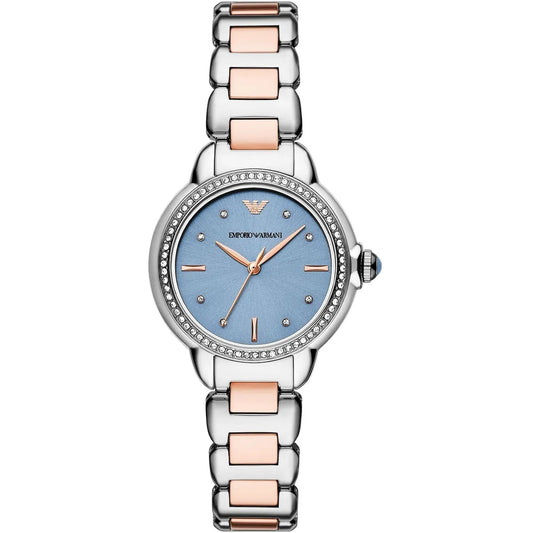 Emporio Armani Mia AR11597 Quartz Blue Dial Stainless Steel Chain Lady’s Watch