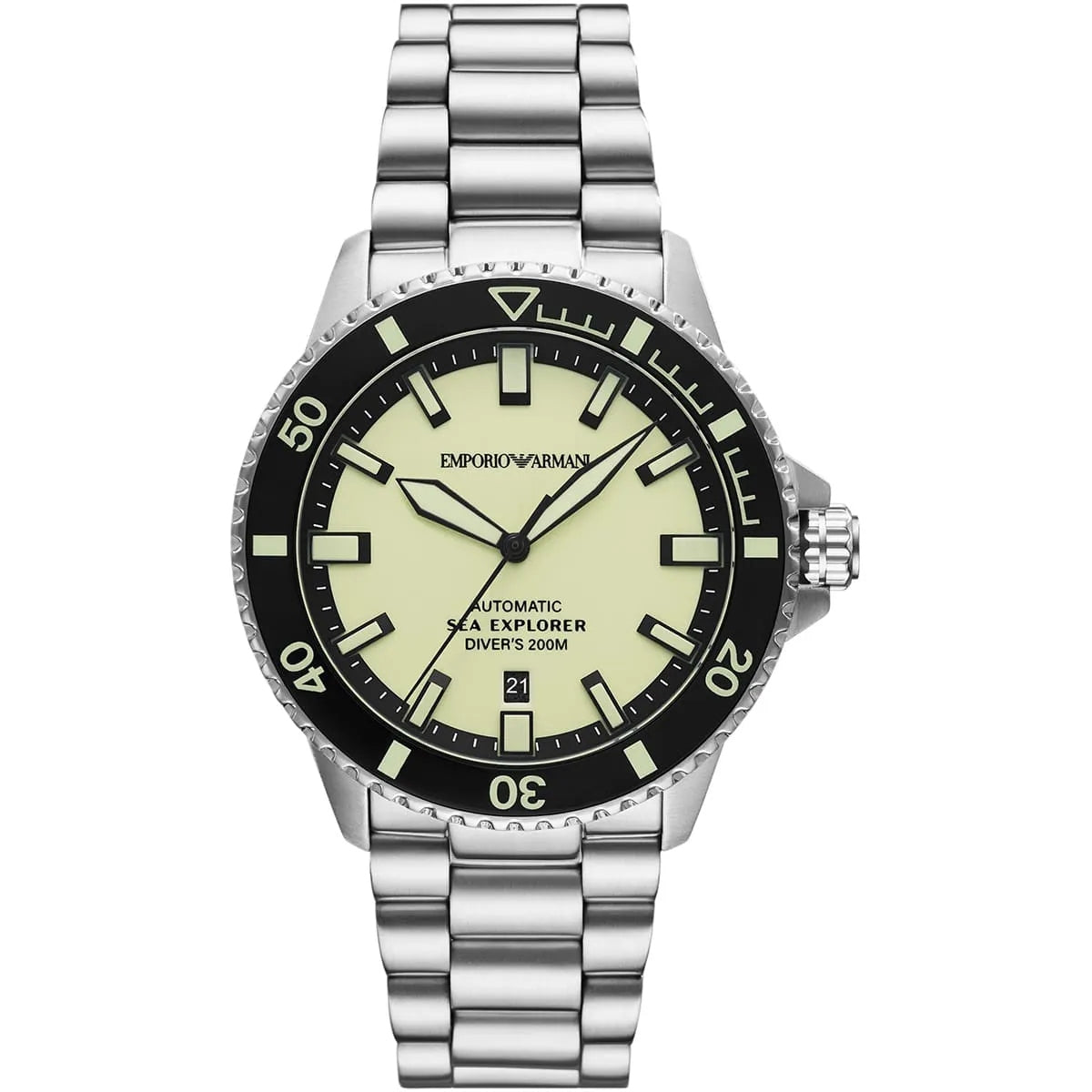 Emporio Armani Sea Explorer AR60083 Automatic Stainless Steel Chain Men’s Watch