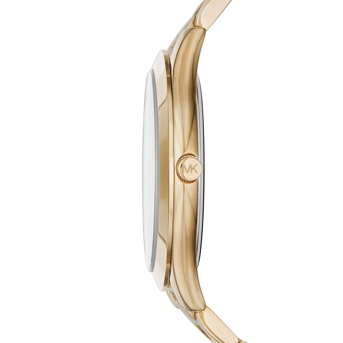 Michael Kors Slim Runway MK3435 Green Dial Quartz Golden Tone Stainless Steel Women’s Watch