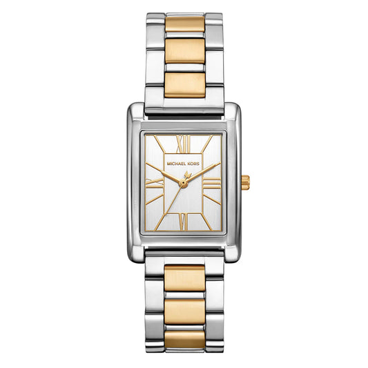 Michael Kors Essex MK4967 Quartz White Dial Stainless Steel Two-Tone Chain Ladies Watch