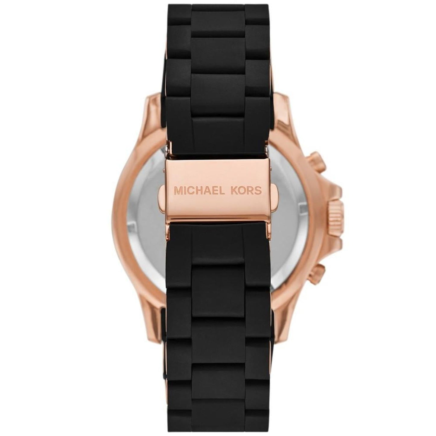 Michael Kors Everest MK9055 Chronograph Quartz Black Dial Stainless Steel & Rubber Chain Men’s Watch