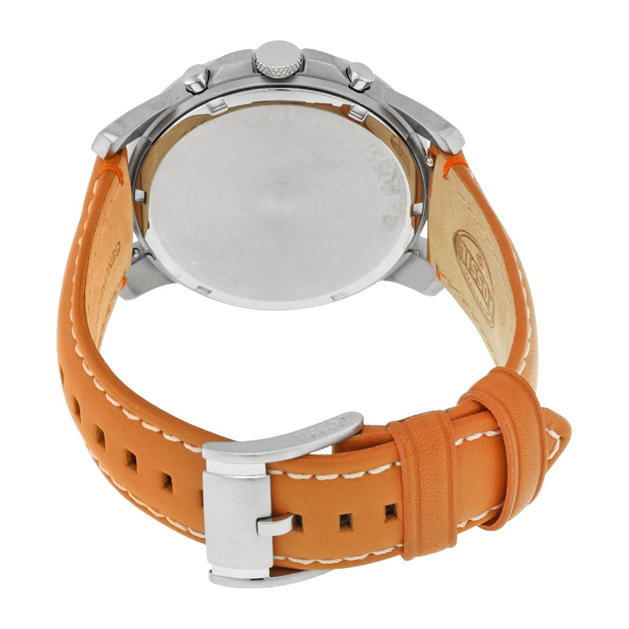 Fossil Grant FS4918 Green Dial Chronograph Quartz Genuine Leather Strap Men’s Watch