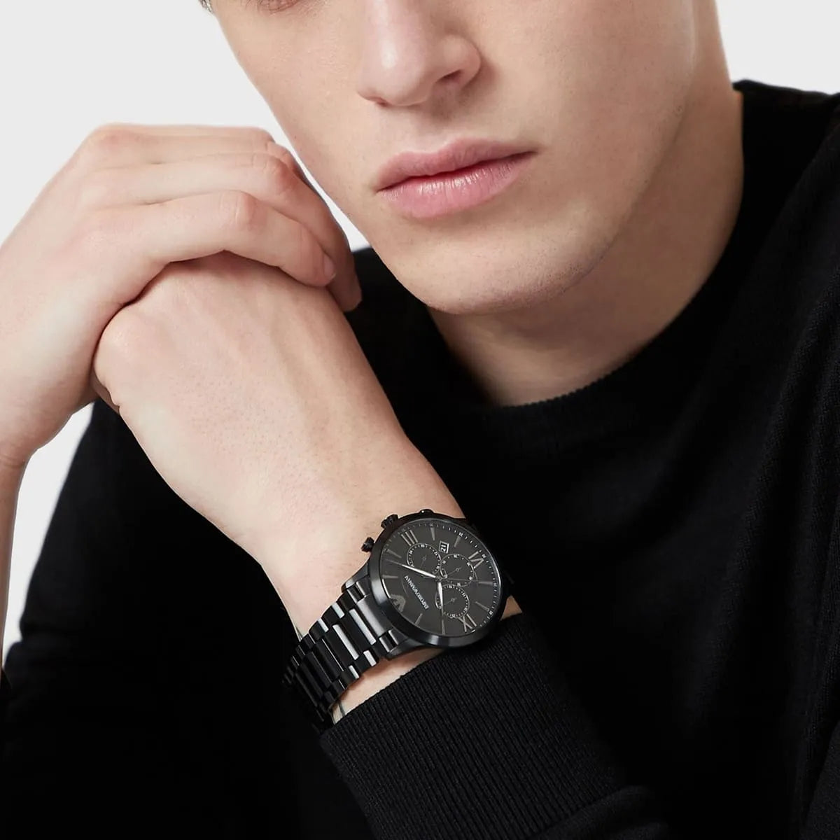 Emporio Armani Giovanni AR11349 Chronograph Quartz Stainless Steel Chain Men’s Watch