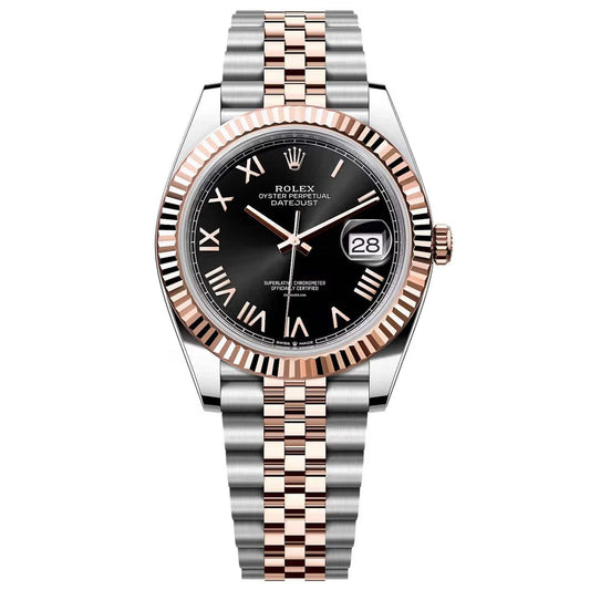 Rolex Datejust Roman Blacl Dial Automatic Stainless Steel Jubilee Chain Euro Grade Men’s Watch
