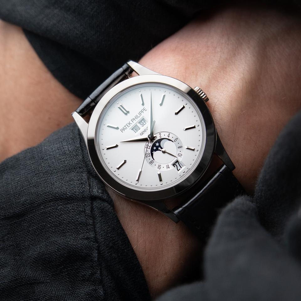 Patek Philippe Complications (ref.5396G-011) 39mm Annual Calendar Moon Phases Swiss 1:1 Mirror Grade Men’s Watch