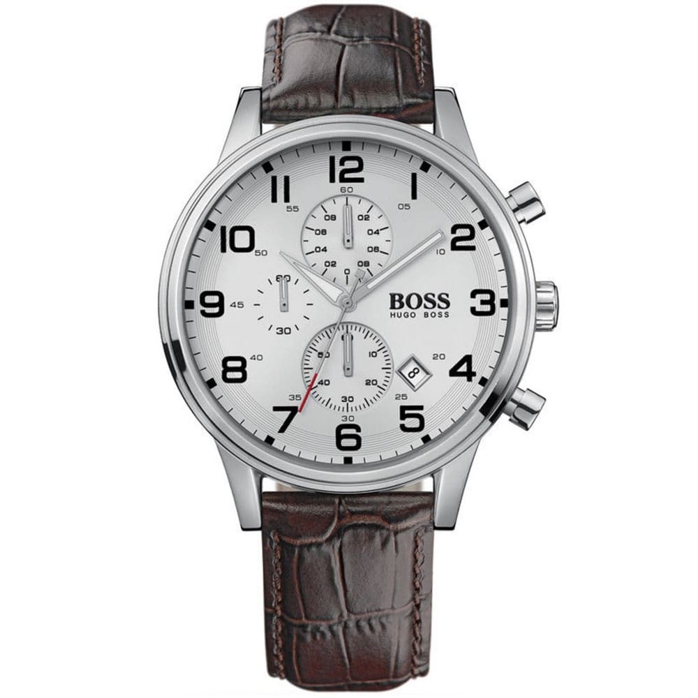 Hugo Boss HB1512447 Chronograph Quartz Genuine Leather Strap Men’s Watch