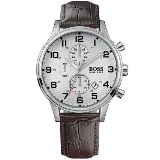 Hugo Boss HB1512447 Chronograph Quartz Genuine Leather Strap Men’s Watch
