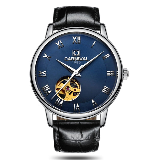 Carnival 508g Automatic Stainless Steel Dial & Genuine Leather Strap Men’s Watch