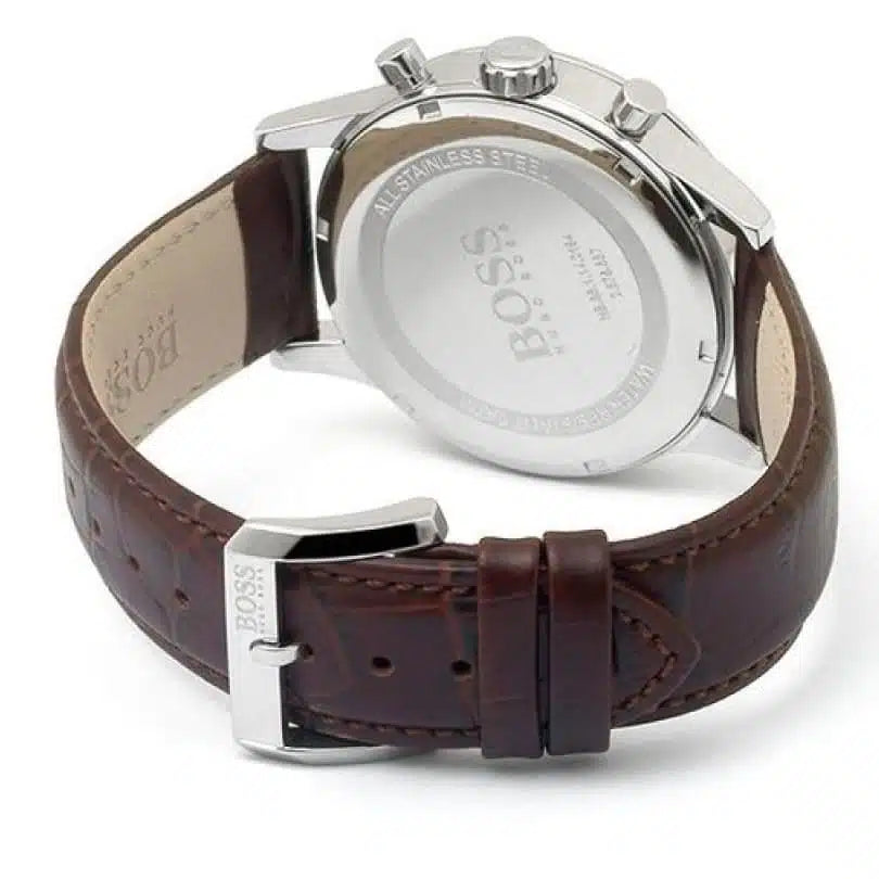 Hugo Boss HB1512447 Chronograph Quartz Genuine Leather Strap Men’s Watch