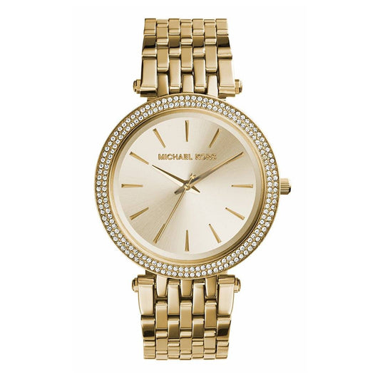 Michael Kors Darci MK3191 Quartz Full Golden-Tone Stainless Steel Chain Ladies Watch