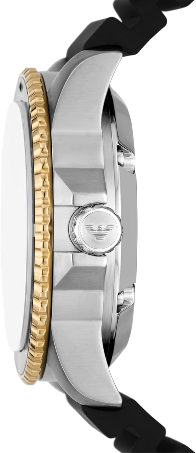 Emporio Armani AR60070 Automatic Black Silicon Strap Maroon Dial Men’s Watch