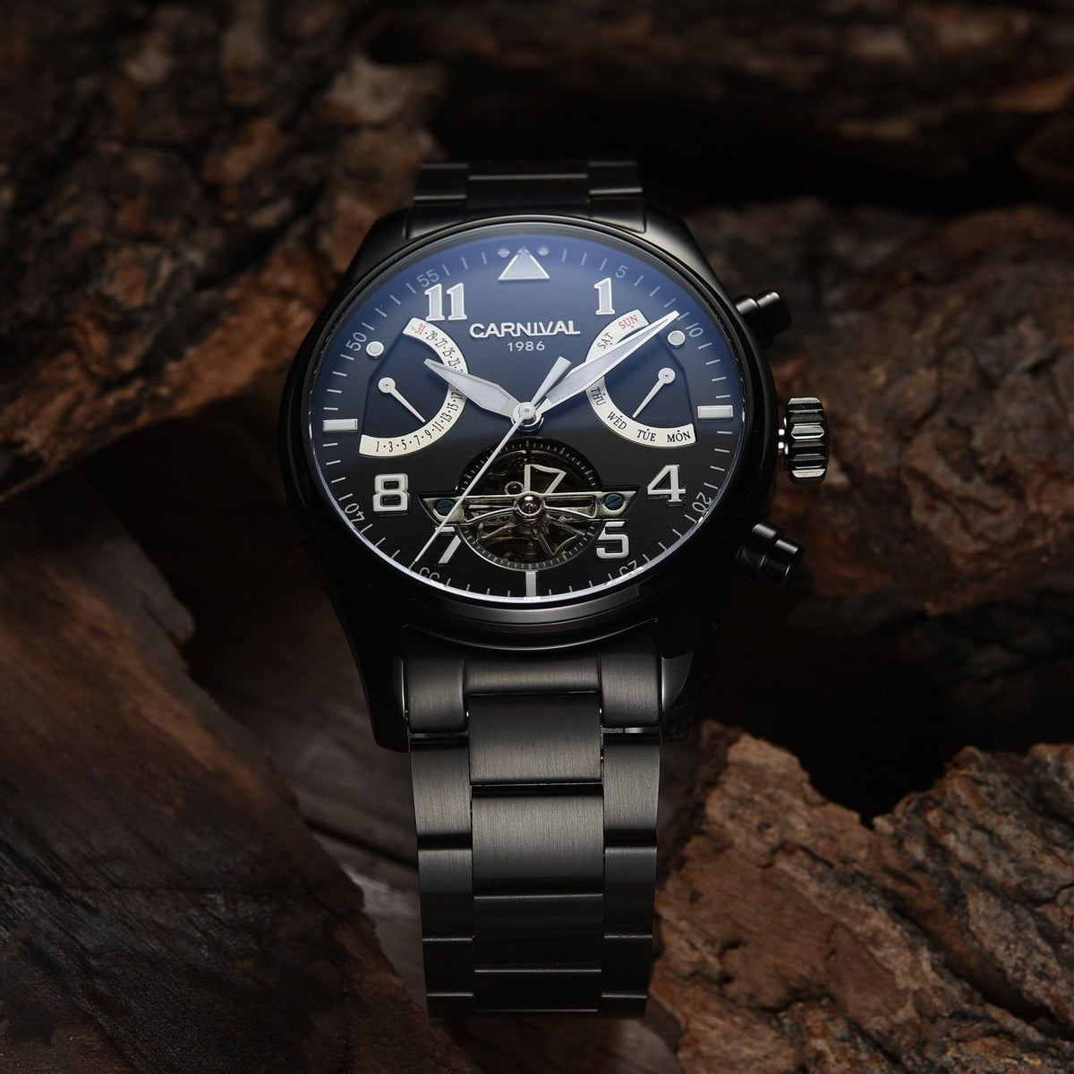 Carnival 8783g Automatic Stainless Steel Chain Men’s Watch