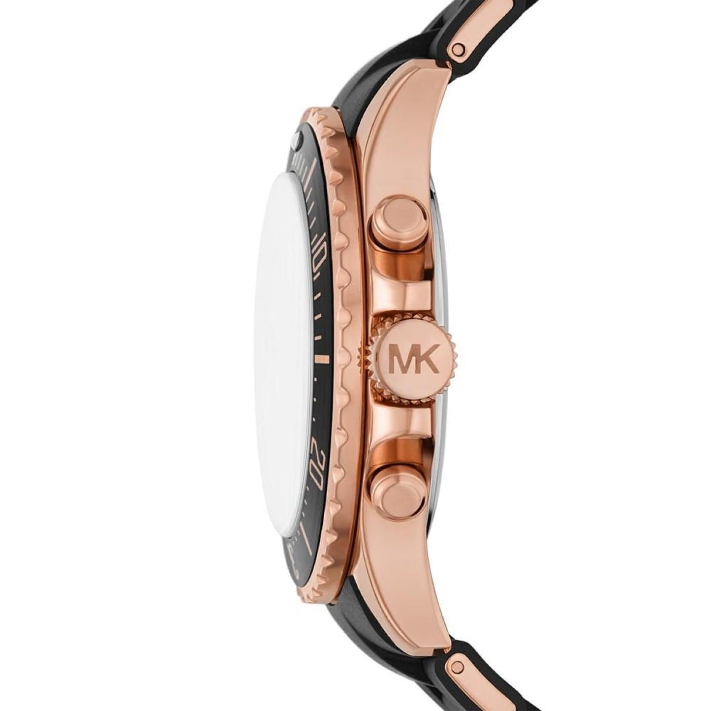 Michael Kors Everest MK9055 Chronograph Quartz Black Dial Stainless Steel & Rubber Chain Men’s Watch