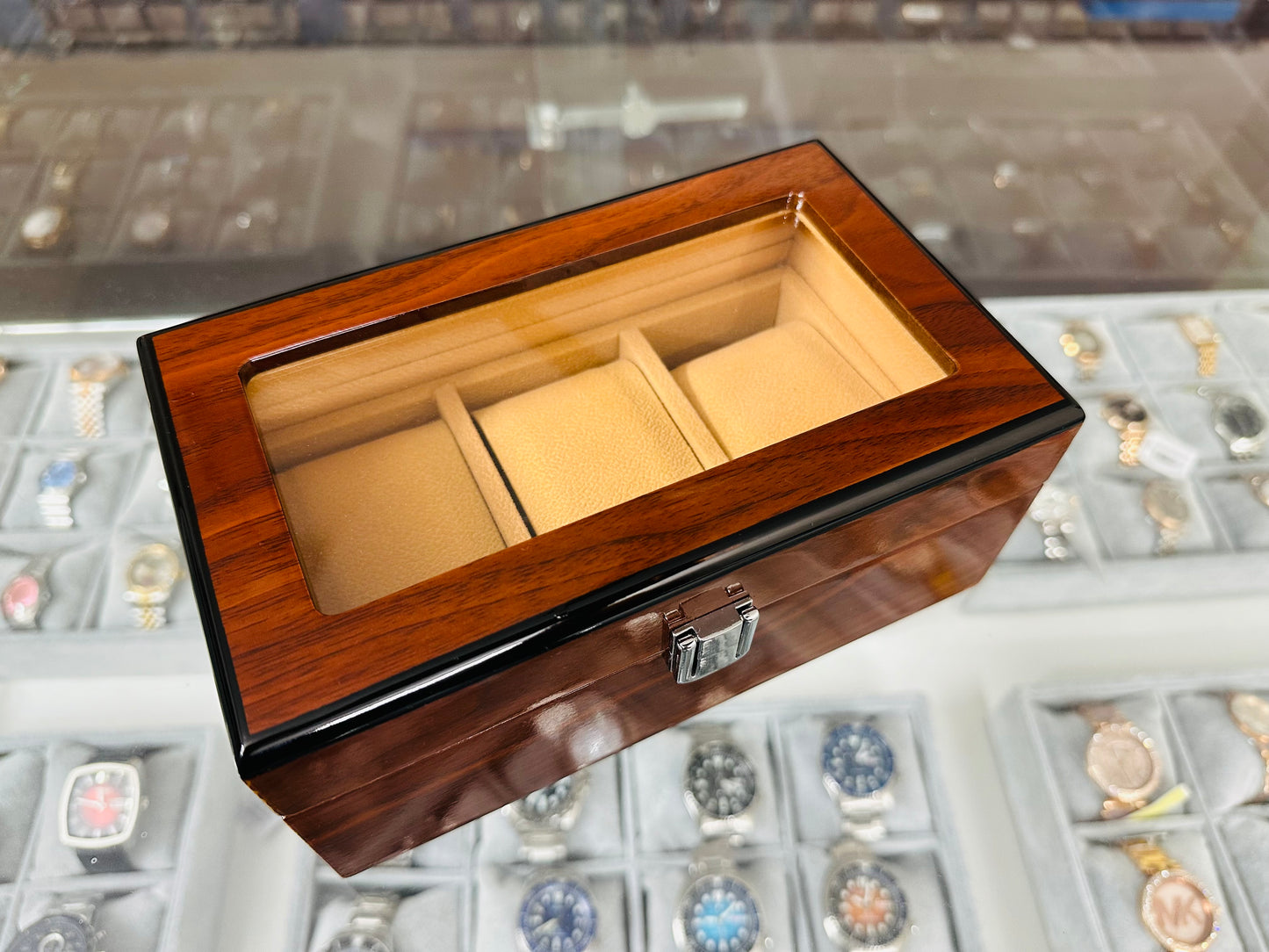 Wooden Box 3 Slot