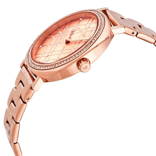 Michael Kors Nia MK3990 Quartz Rose Gold Stainless Steel Women’s Watch