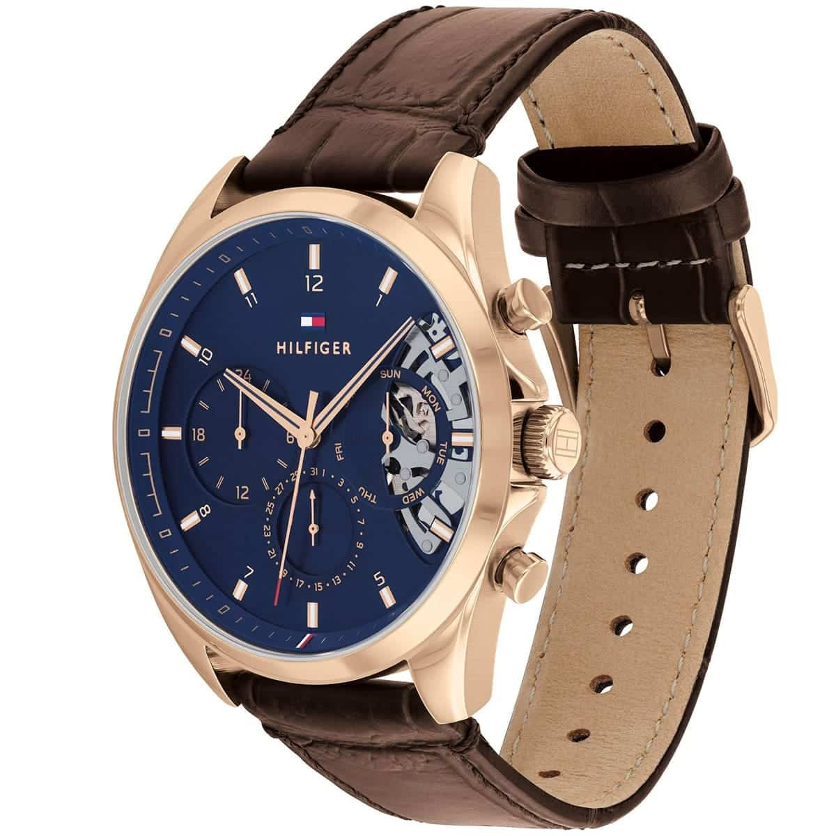 Tommy Hilfiger Baker TH1710453 Chronograph Quartz Genuine Leather Strap Men’s Watch