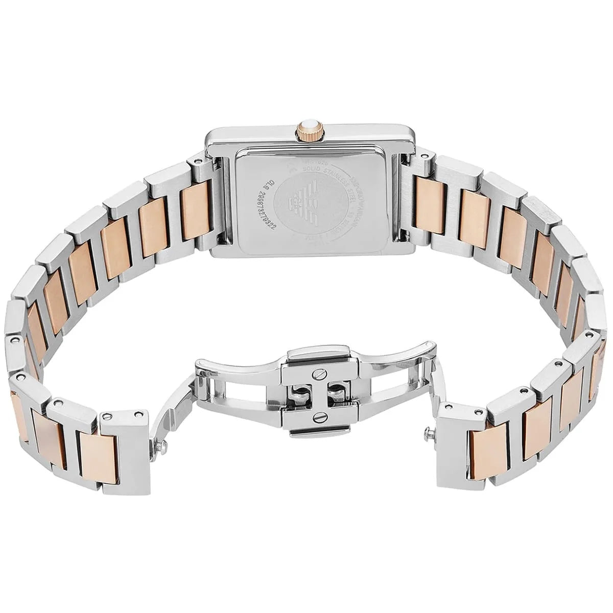 Emporio Armani Genni AR11626 Quartz Mother Of Pearl Dial Stainless Steel Chain Lady’s Watch