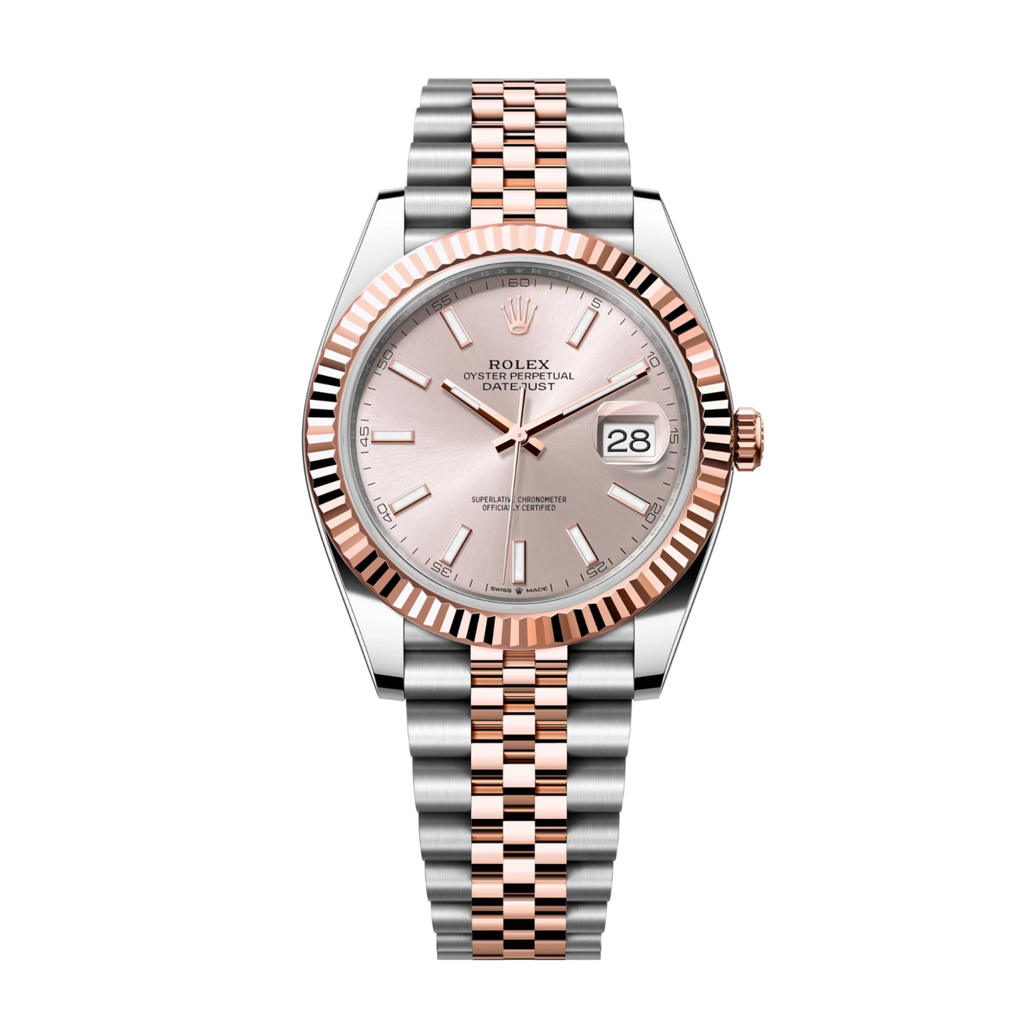 Rolex Datejust Oyster Perpetual Automatic Sundust Dial Stainless Steel Jubilee Bracelet Men’s Watch