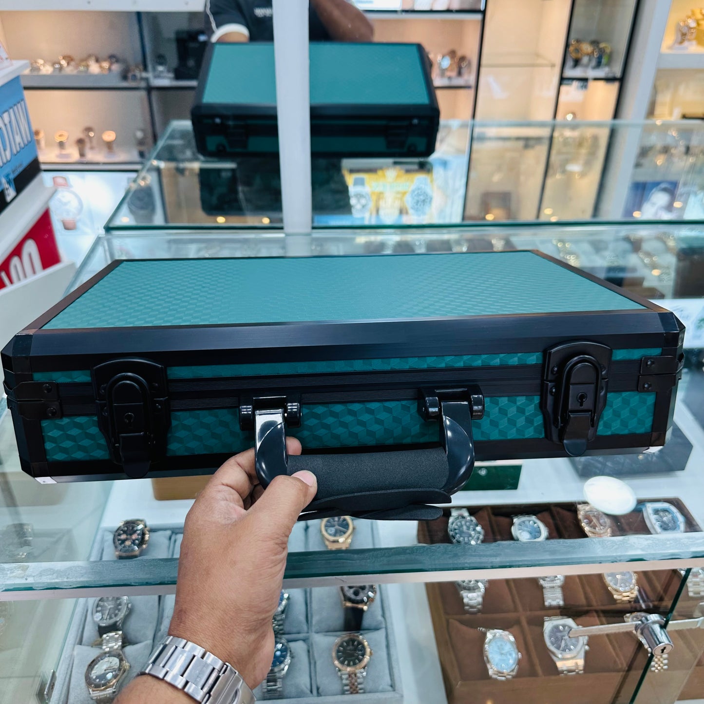 Aluminium Box 24 Slot Green Color