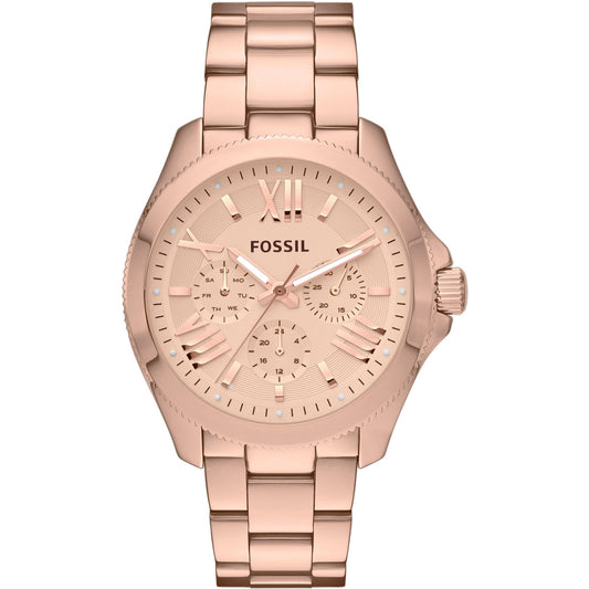 Fossil Cecile AM4511 Quartz Chronograph Rose Gold-Tone Stainless Steel Chain Women’s Watch