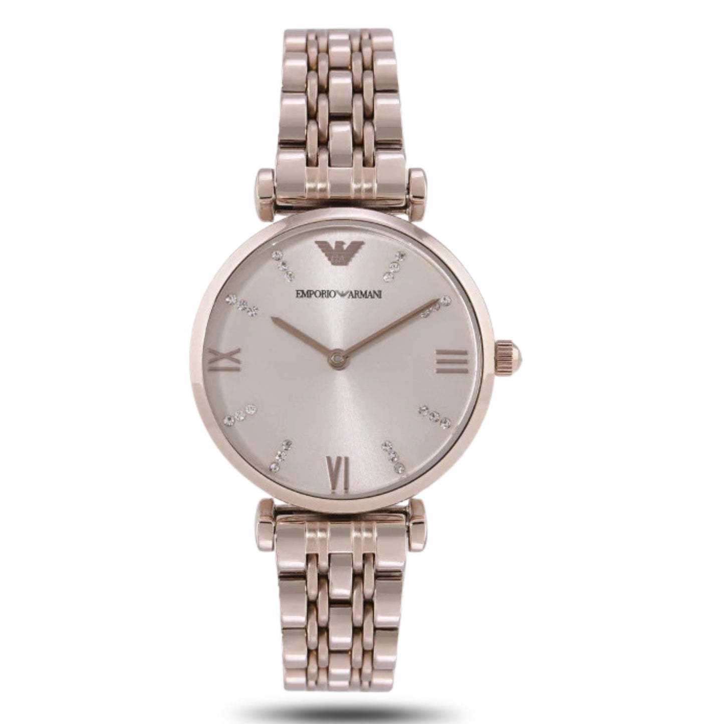 Emporio Armani Gianni T-Bar AR11059 Quartz Stainless Steel Chain Lady’s Watch