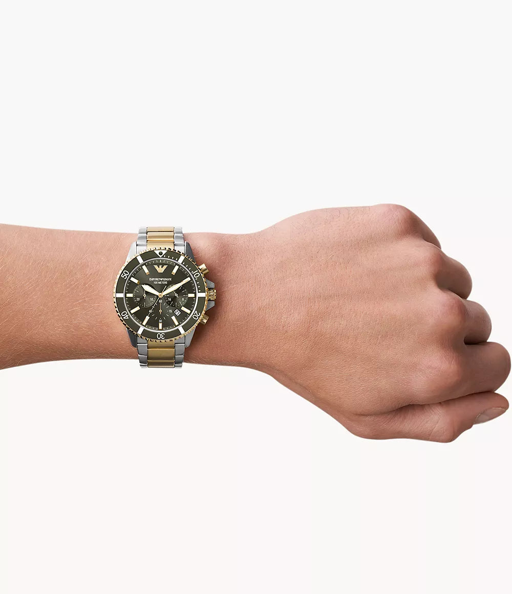 Emporio Armani AR11361 Chronograph Quartz Stainless Steel Chain Men’s Watch