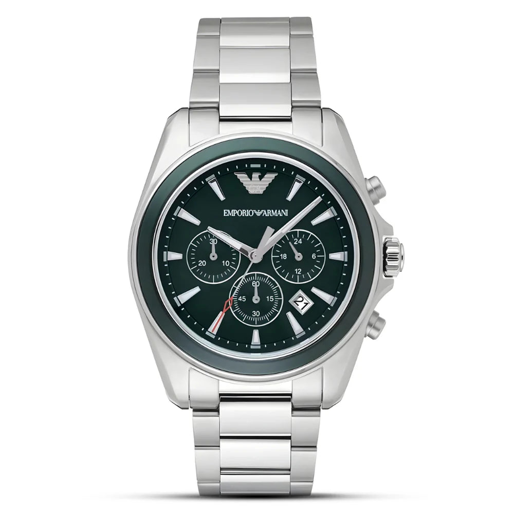 Emporio Armani AR6090 Chronograph Quartz Stainless Steel Chain Men’s Watch