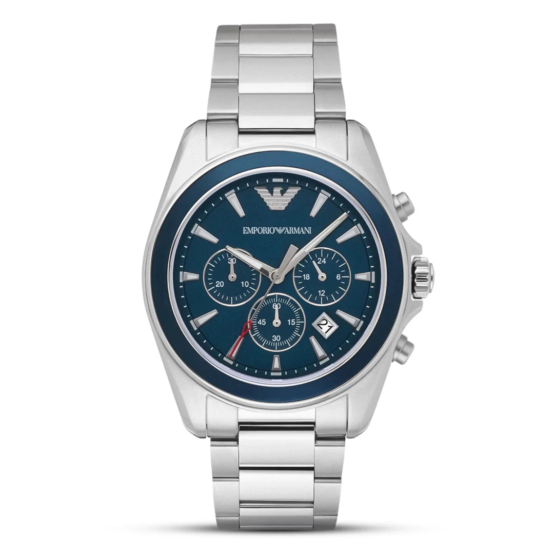 Emporio Armani AR6091 Chronograph Quartz Stainless Steel Chain Men’s Watch